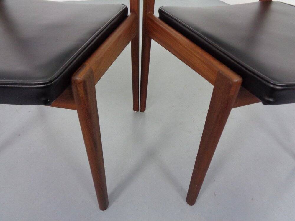 Set of Teak Dining Chairs Model 641P by Rudolf Glatzel for Thonet, 1960s