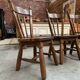 Suite de 4 chaises brutalistes