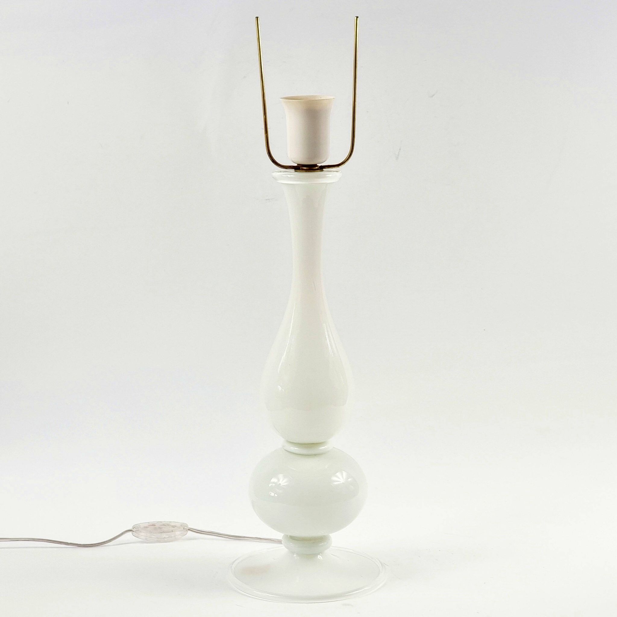 Large Mid Century Murano Glass Table Lamp From Barovier & Toso, Italy, 1960s