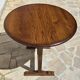 Petite table vigneronne ronde rabatable