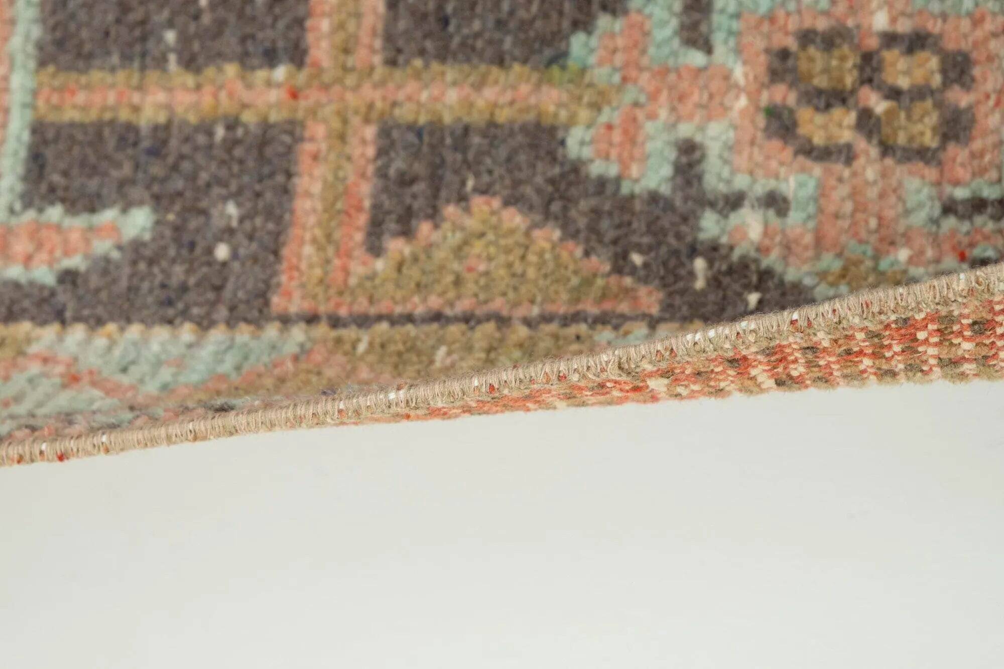 Vintage Turkish hallway rug 50x263 cm
