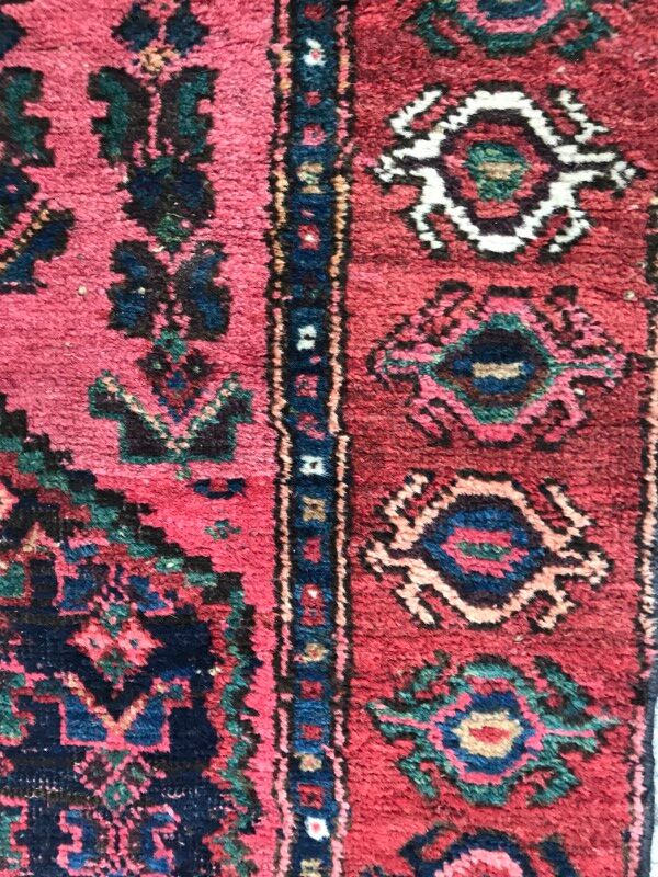 Carpet old Persian Bijar 19th century handmade 110 X 189 CM