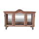 Vintage display cabinet in light wood
