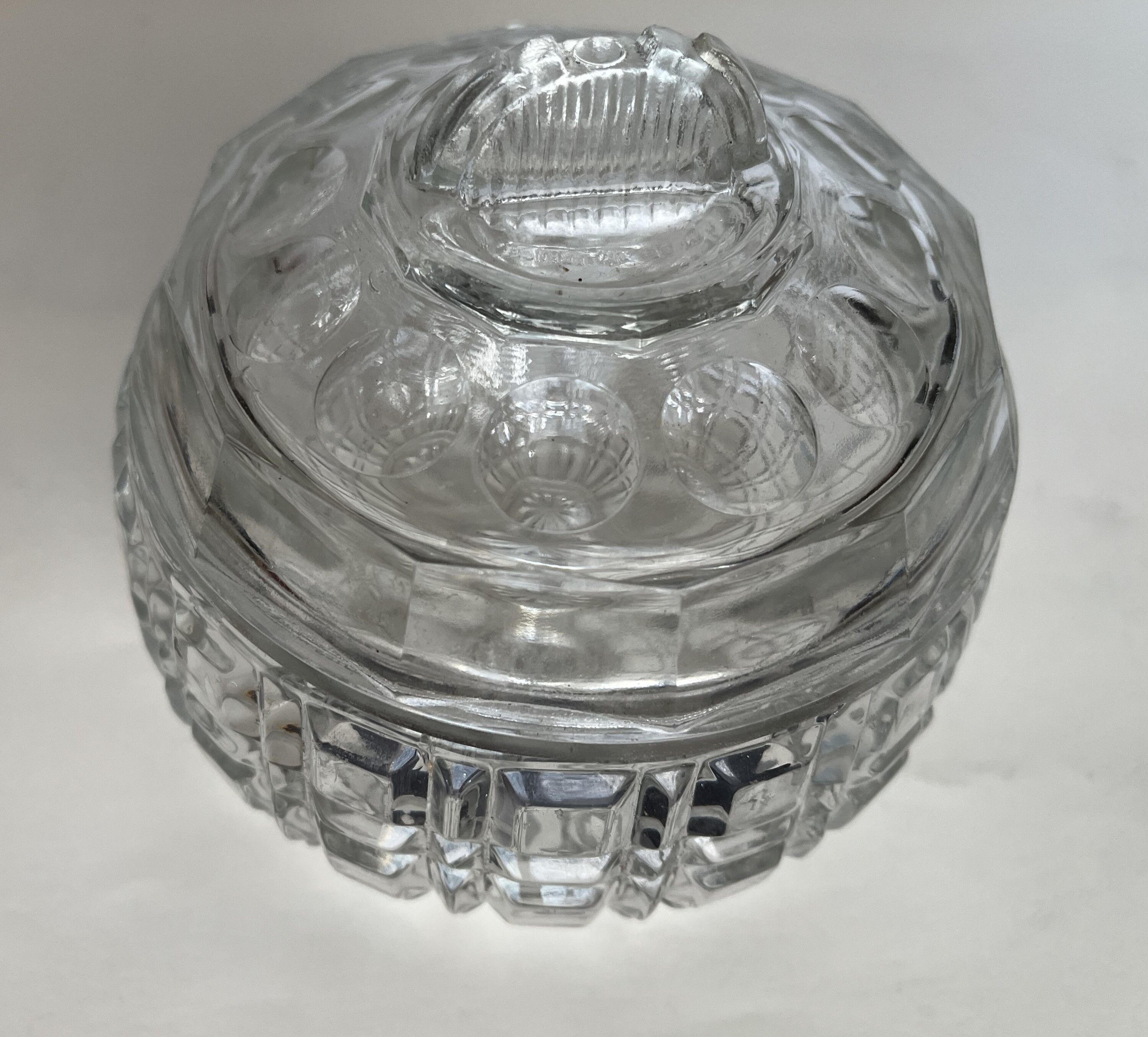 Art deco moulded glass sweetener