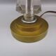 Antique art deco lamp in brass and crystal
