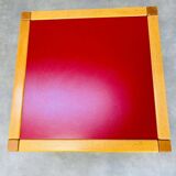 Table basse Flötotto Profilsystem années 70 rouge