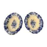 Pair Of Vegetable Growers Alfred Meakin England Royal Semi Porcelain