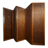 Antique 5-panel folding screen