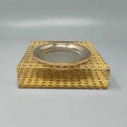 1970s Smoking Set in Vienna Straw By Geolel. Made in Italy