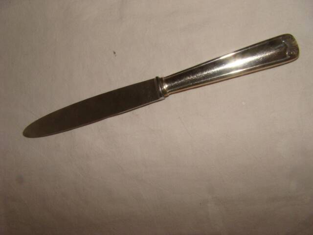 12 stainless steel table knives M.A. from the early 20th century.