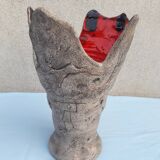 Ceramic vase with rock art decoration
