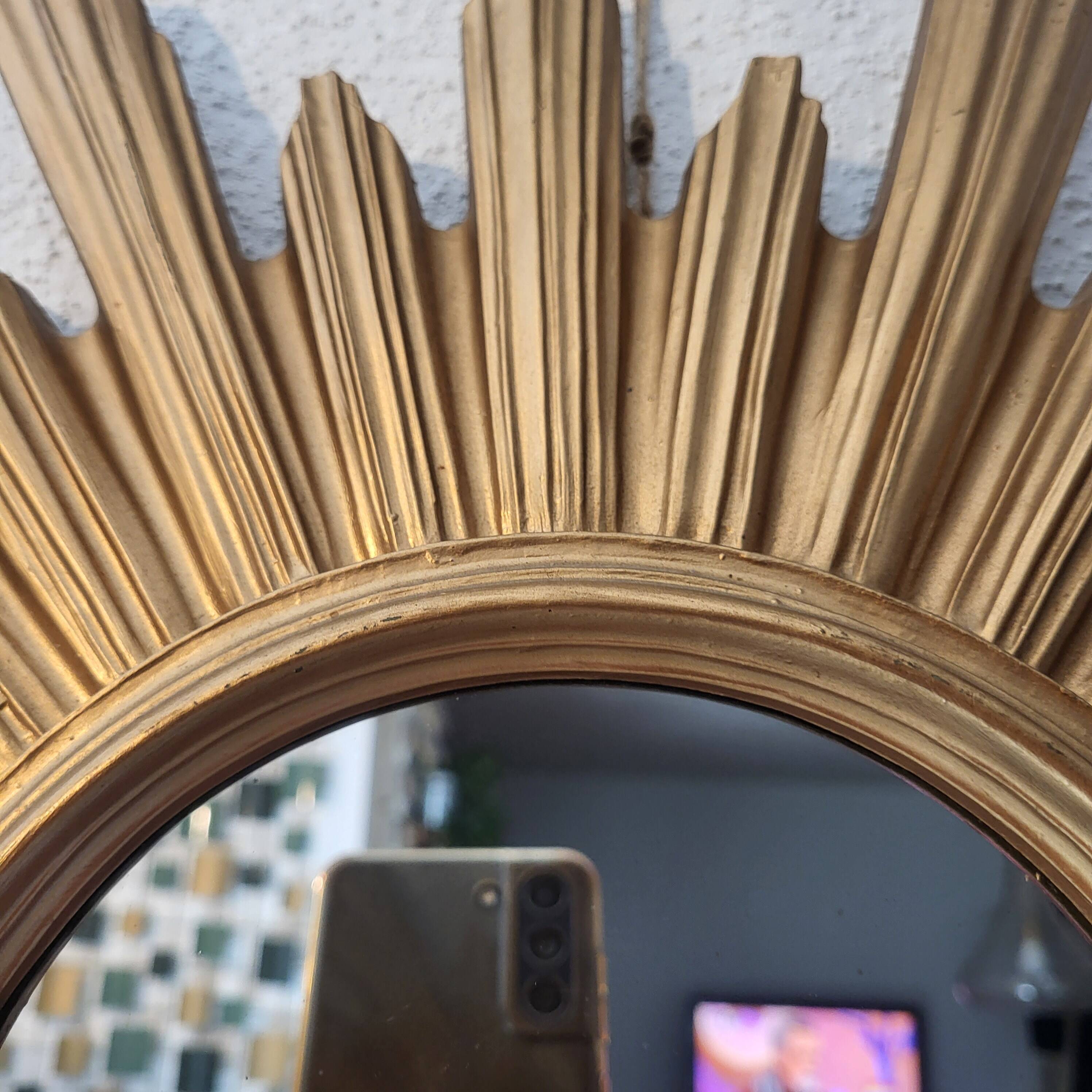 Sun mirror, made in Italy, 1960, 70, vintage