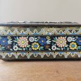 Vintage painted metal box