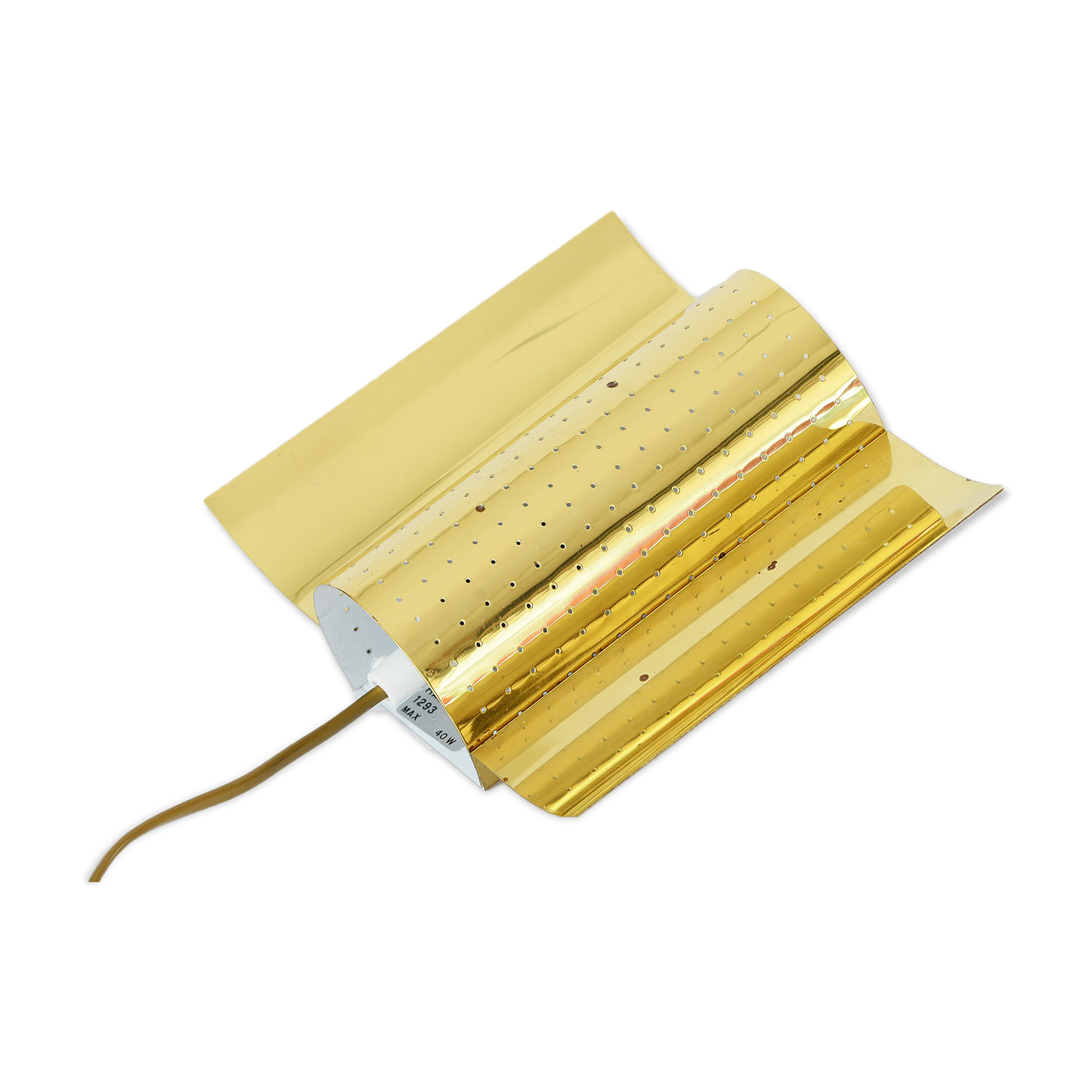 Brass wall sconce by Haga belysning, Sweden 1970s