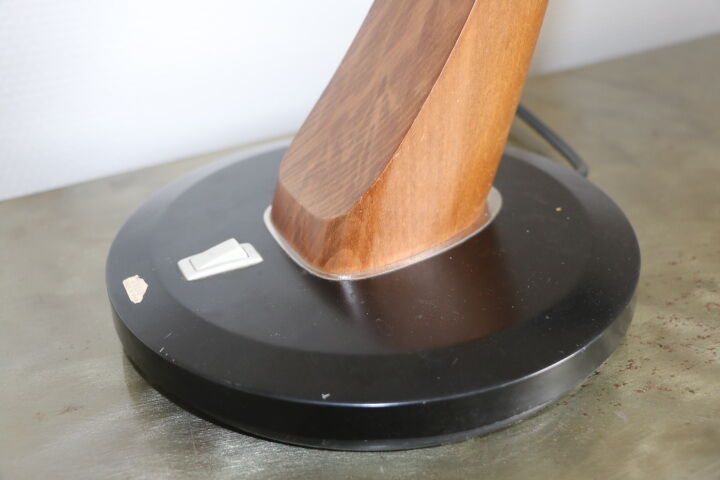Fase black desk lamp from the 50s with reflector