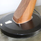 Fase black desk lamp from the 50s with reflector