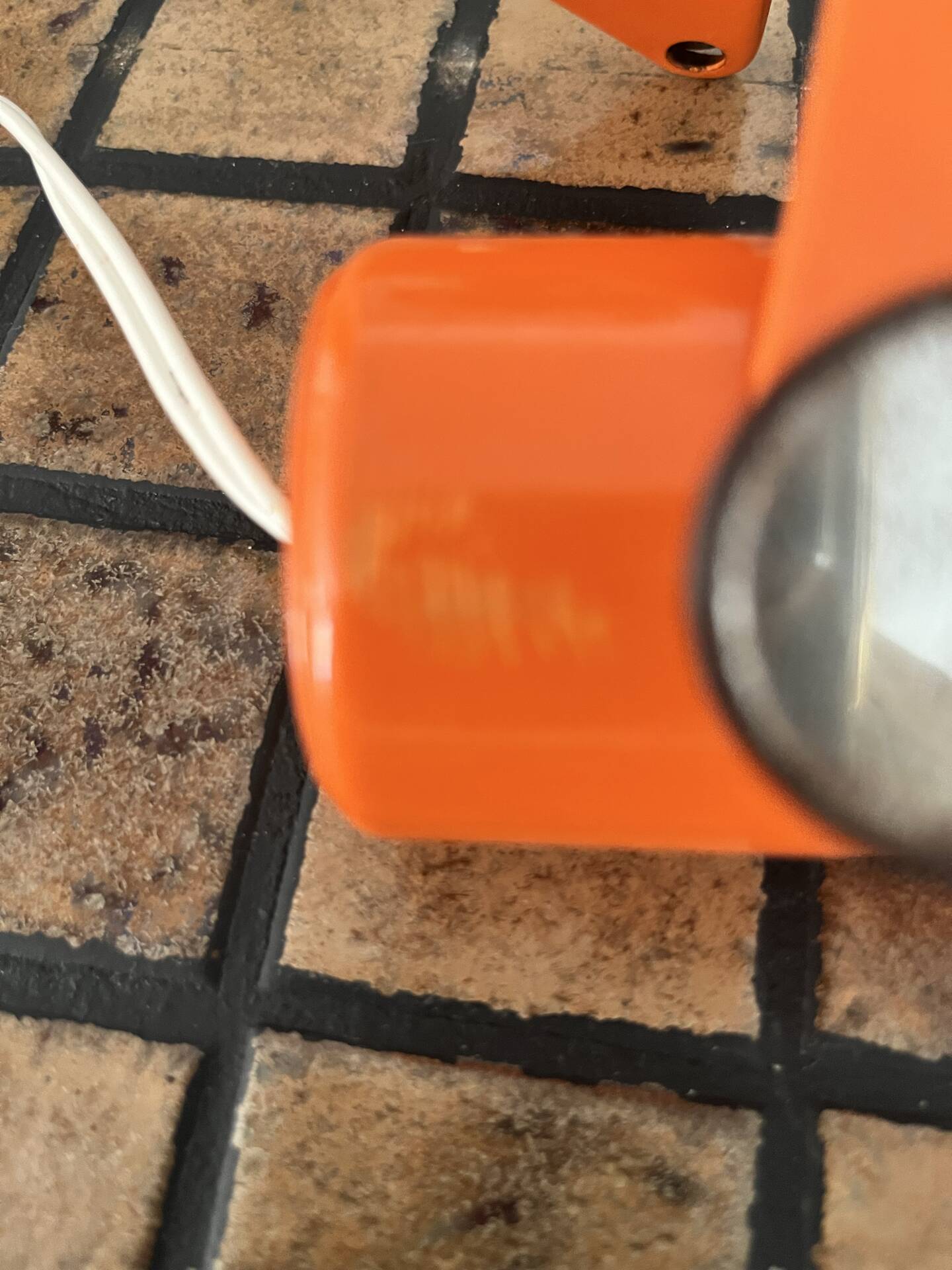 Orange spot pin