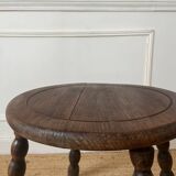 Beaded wooden side table