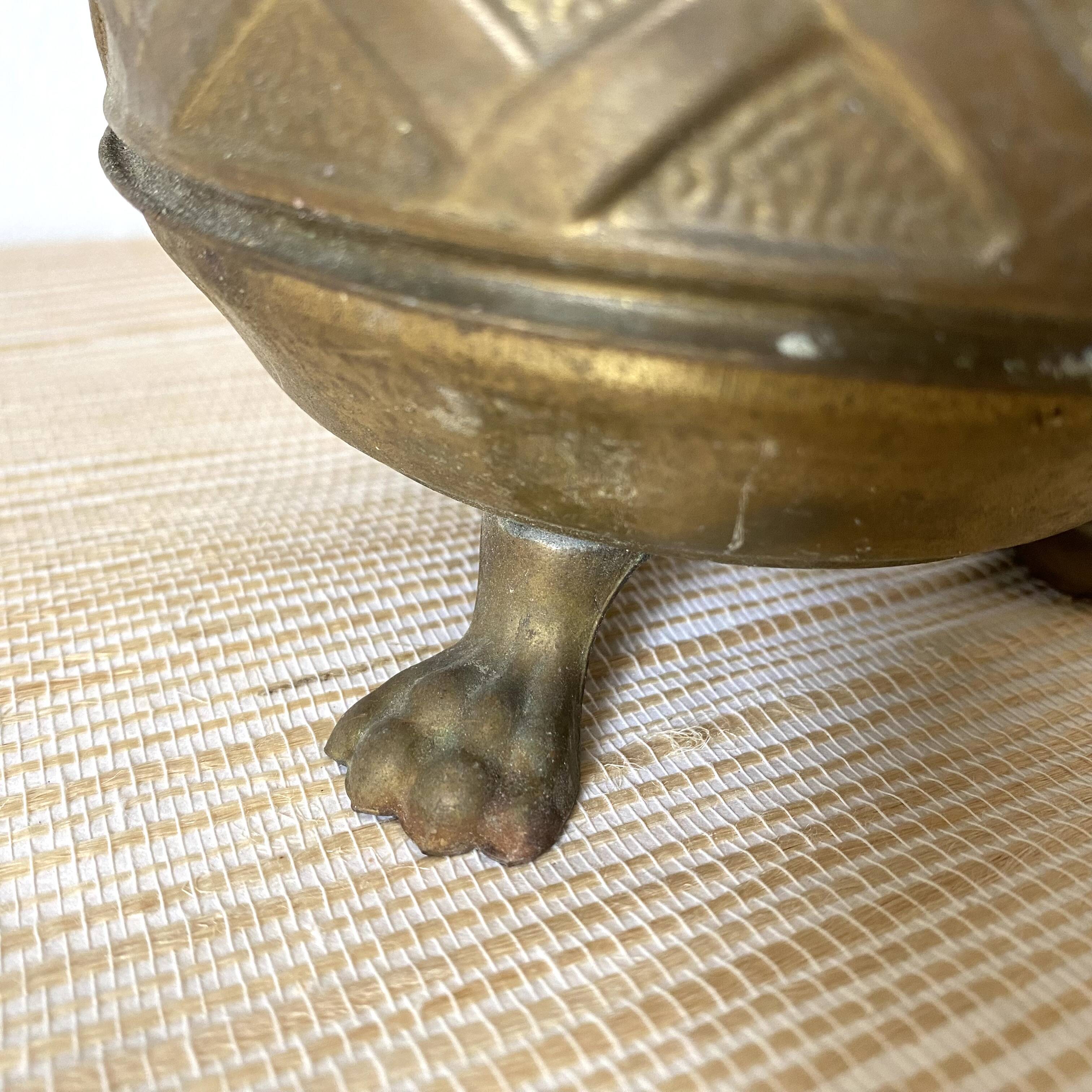 Lombard brass plant pot, Made in England