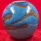 Ball sphere blue art glassware marble style murano de gino vase