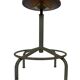Vintage industrial workshop stool work stool adjustable in height 60's design