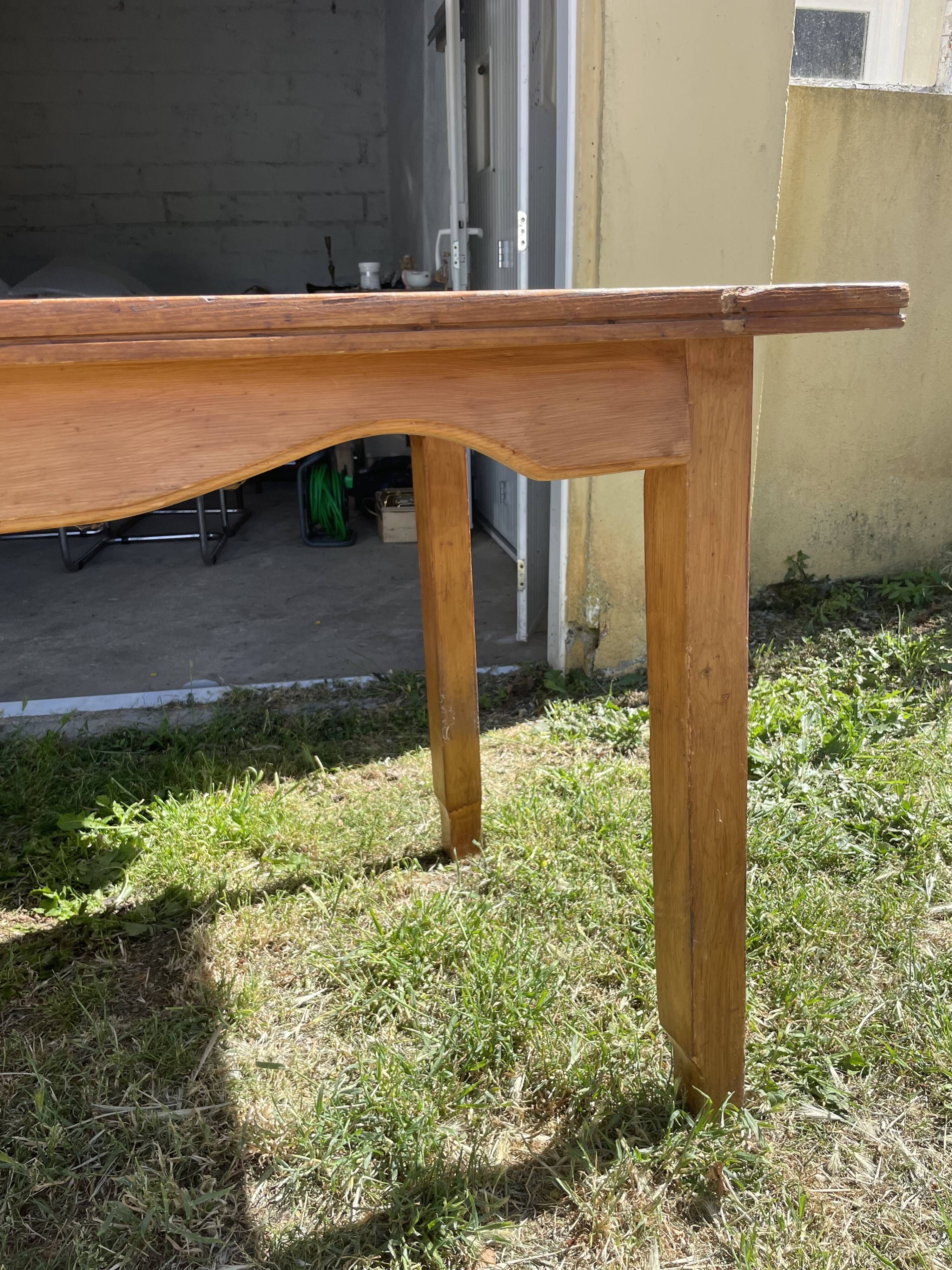Vintage wooden dining table
