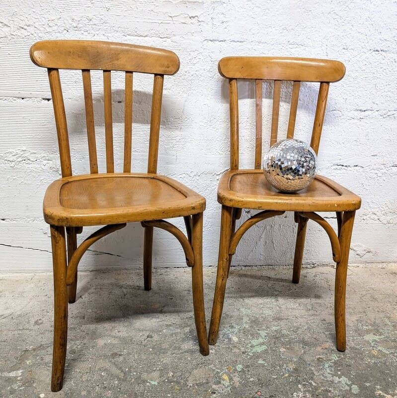 Pair of Luterma bistro chairs
