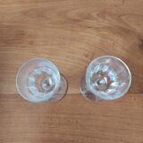 Set of 2 small antique liqueur glasses