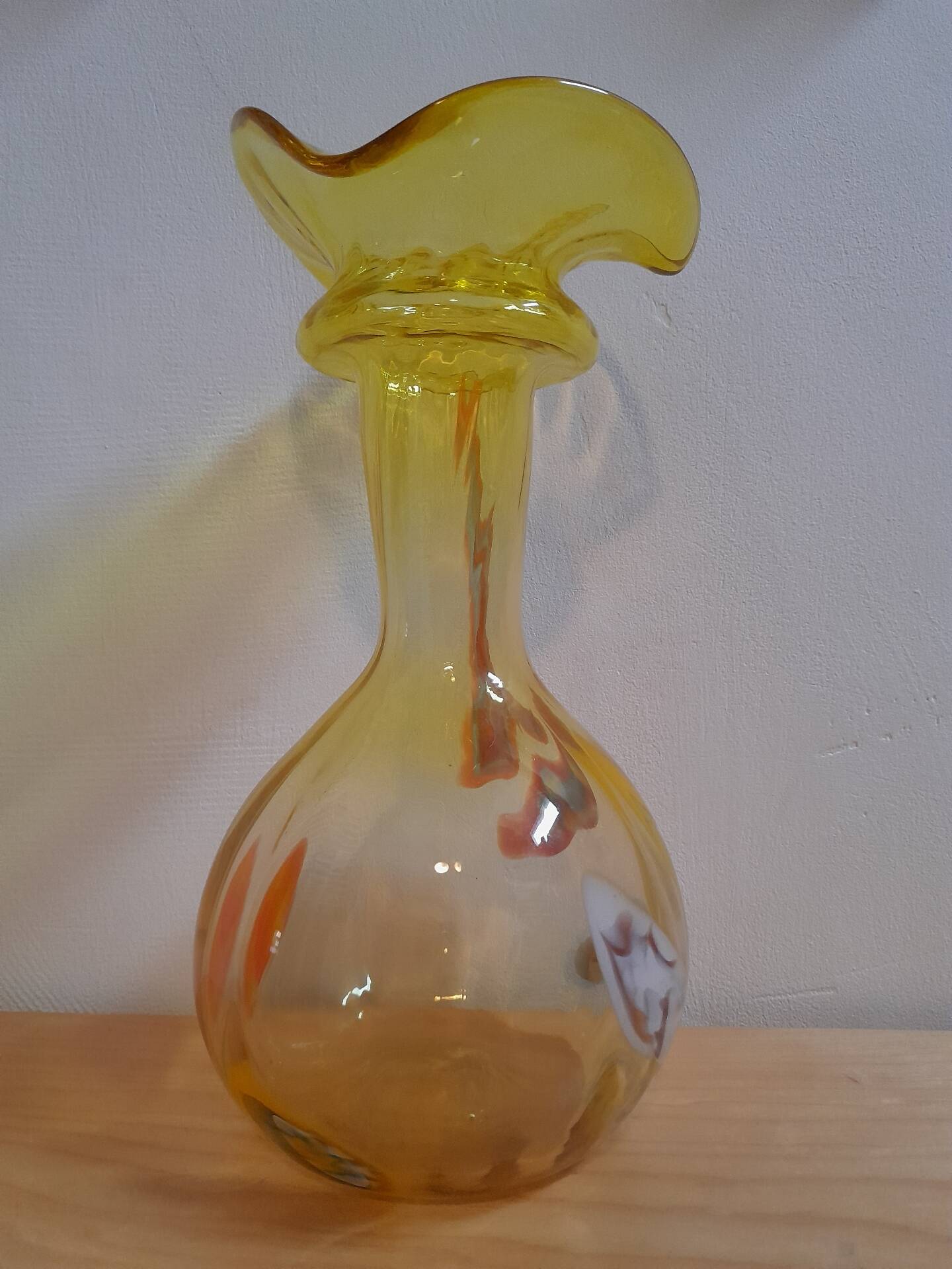 Vintage blown glass vase – Murano style – 1960s/70s