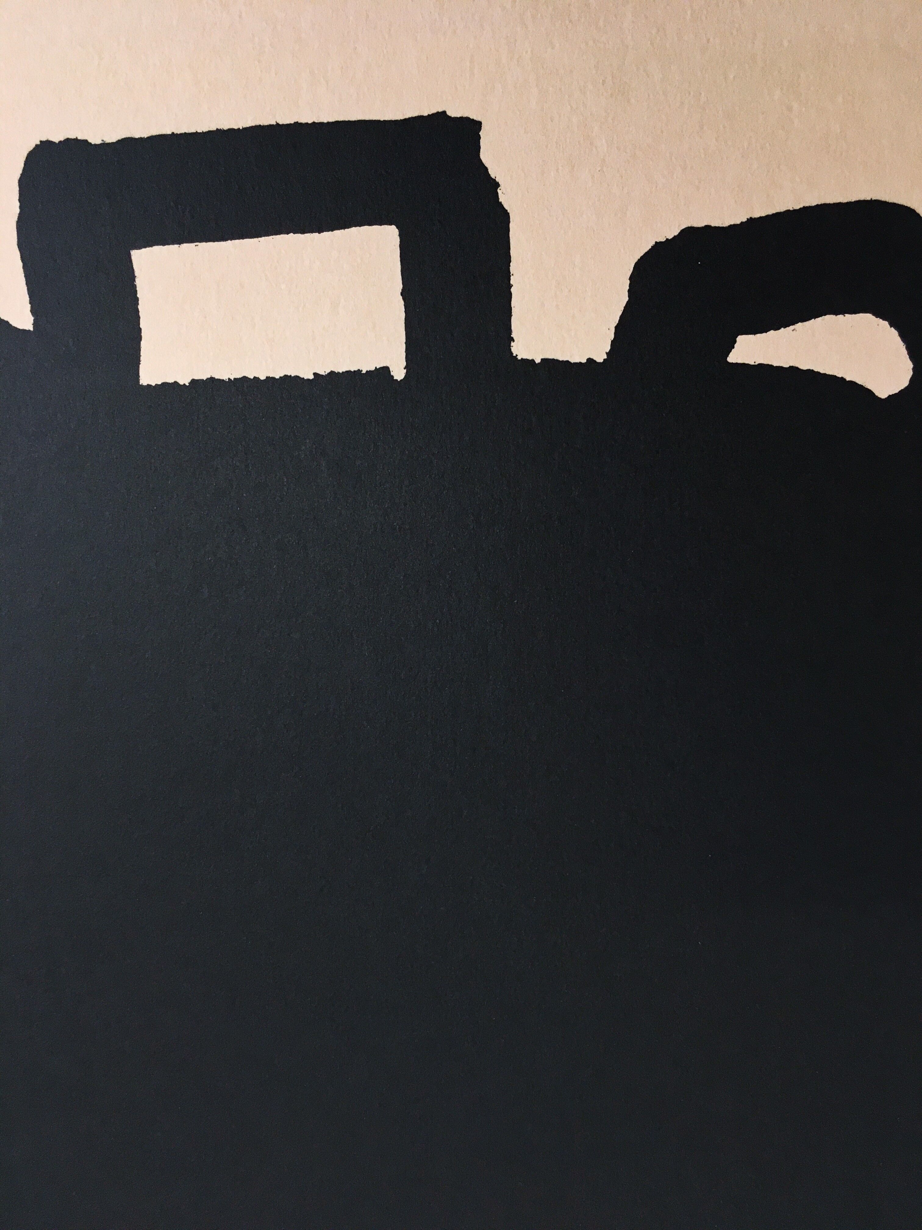 Original lithograph on cardstock, Eduardo Chilida, Untitled, 1999
