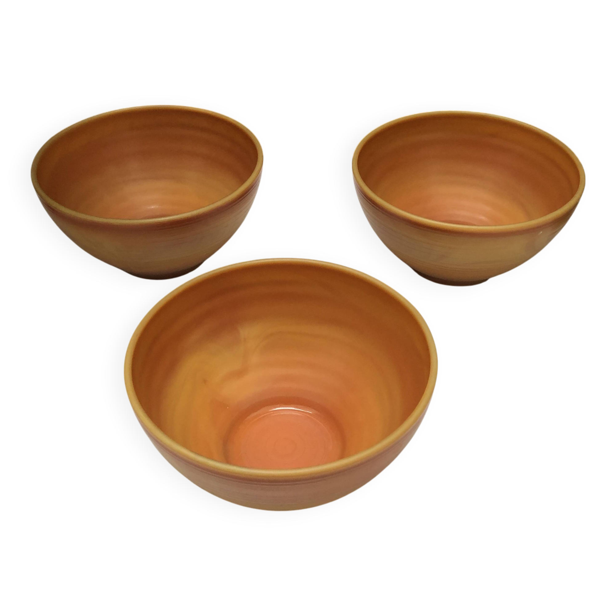 Three small vintage bowls from the 70s stamped France