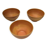 Three small vintage bowls from the 70s stamped France