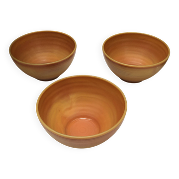 Three small vintage bowls from the 70s stamped France