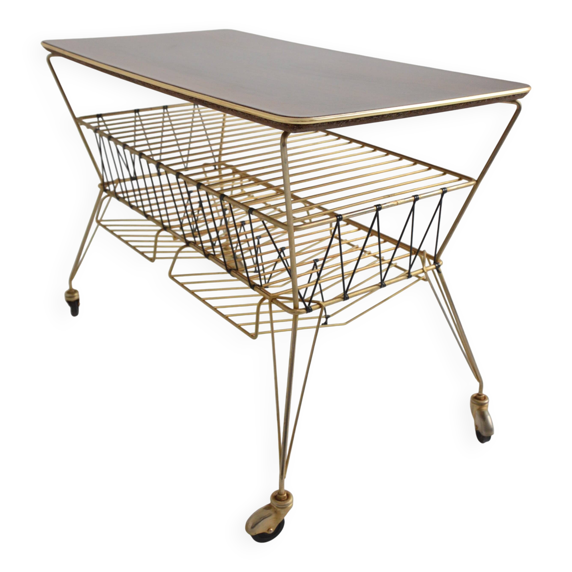 Side table / End table / Magazine rack 1950 vintage