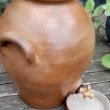 Vinaigrier in sandstone, pottery of the Mottes (La Puisaye), handmade - 7 liters