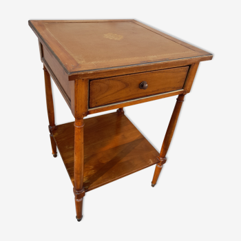 Old side table in merisier stamped