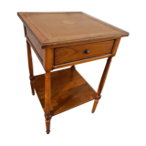 Old side table in merisier stamped