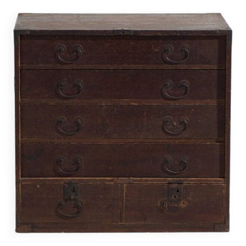 Japanese antique tansu with drawers and iron fittings – Meiji period – Japan, around 1900