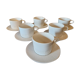 6 cups Geneviève Lethu Trait Blanc 2005