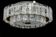 Glass tube chandelier from Murano by Doria, Germany, 1960s.