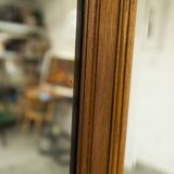 Vestiaire Napoléon III en noyer fin 19e, 3 miroirs, marbre, 8 patères