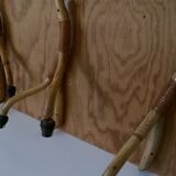 Rattan wall light trio