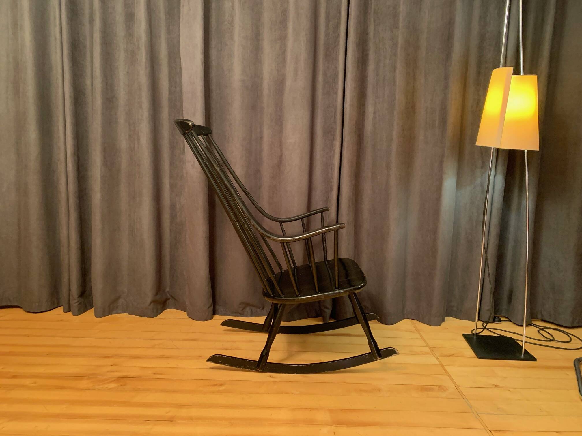 Grandessa rocking chair by Lena Larsson, Nesto, Sweden, 1960s