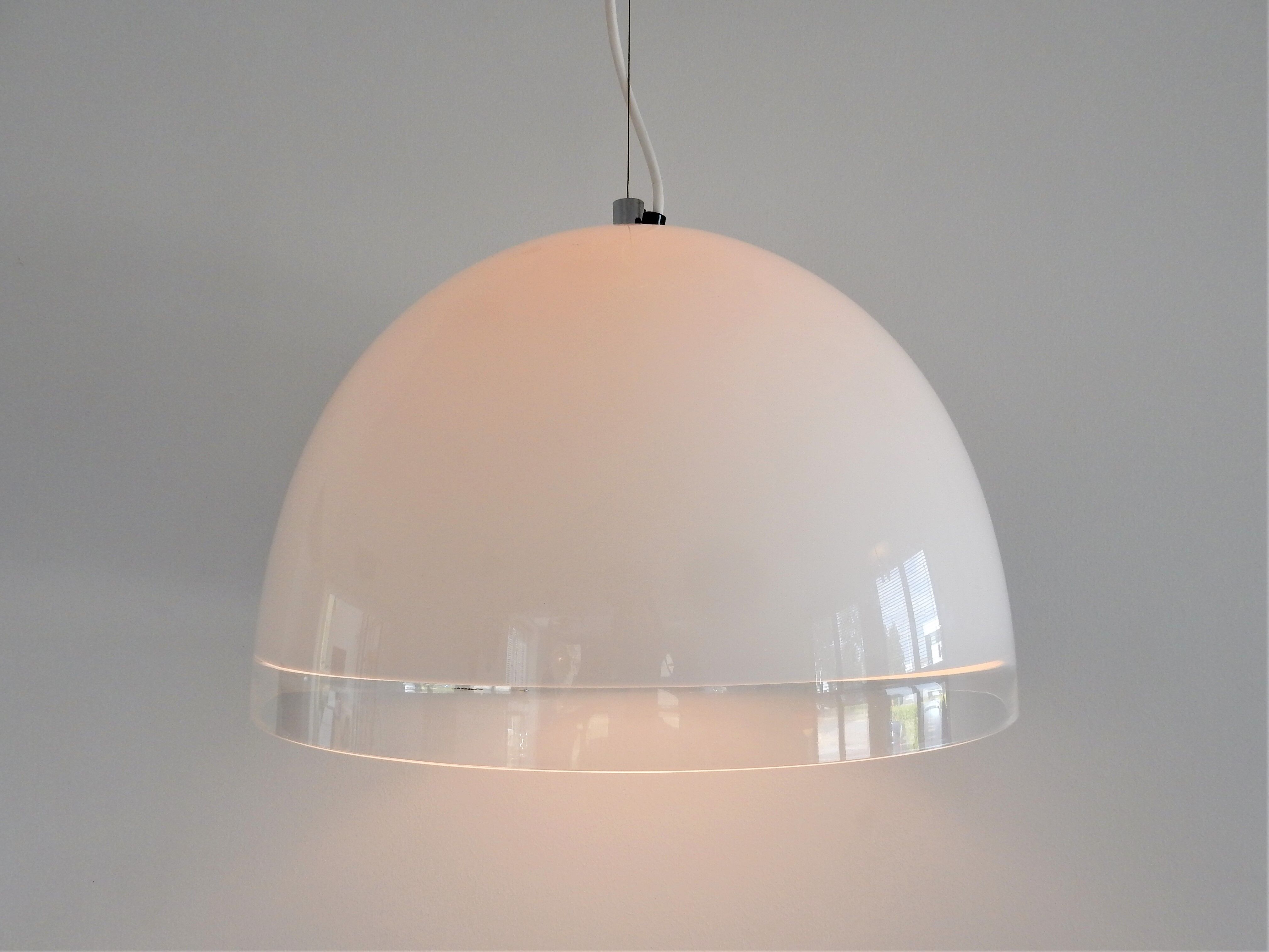 White Baobab pendant lamp by iGuzzini, Italy 1970's