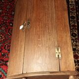 Solid oak corner cabinet