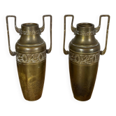 Vases amphores laiton