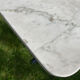 Vintage bistro table 1930 marble top for 4 people