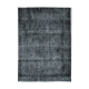 Handwoven oriental overdyed 270 cm x 384 cm black wool carpet