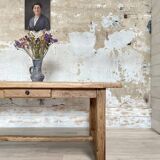 Solid oak farm table