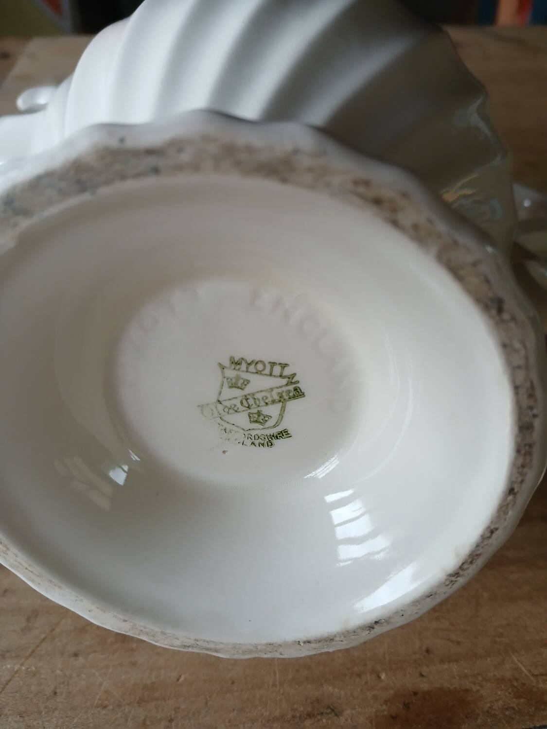 Old coffee pot stamped myott